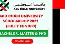 Abu Dhabi University Scholarships