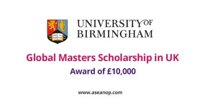 University of Birmingham Global Masters Scholarship